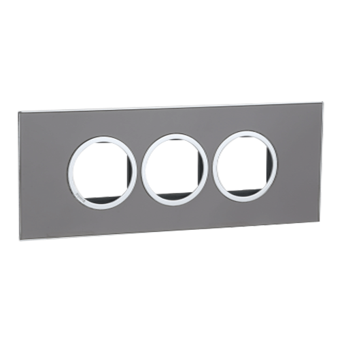 Legrand Arteor 6M Taupe Mirror Cover Plate With Frame, 5763 65